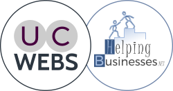 Logos U-CWEBS.com and HelpingBusinesses.net